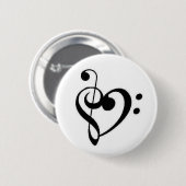 hart ronde button 5,7 cm (Voorkant /achterkant)