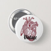 hart ronde button 5,7 cm (Voorkant /achterkant)