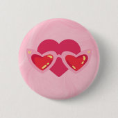 Hart Ronde Button 5,7 Cm (Voorkant)