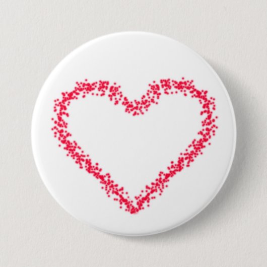 Hart Ronde Button 7,6 Cm (Voorkant)