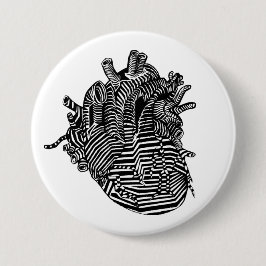 hart ronde button 7,6 cm