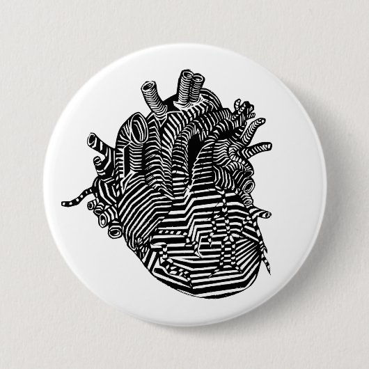 hart ronde button 7,6 cm (Voorkant)