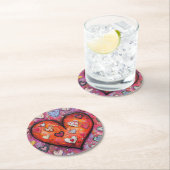 hart ronde kartonnen onderzetter (Insitu)