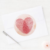Hart Ronde Sticker (Envelop)