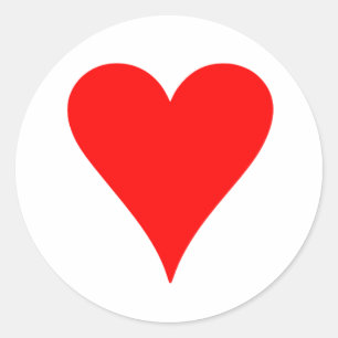 hart ronde sticker
