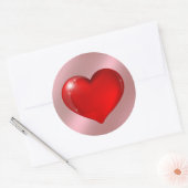 hart ronde sticker (Envelop)
