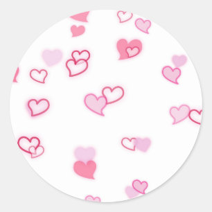 hart ronde sticker