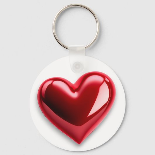 Hart Rood Sleutelhanger (Voorkant)