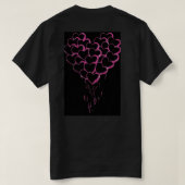 Hart rood. t-shirt (Design achterkant)