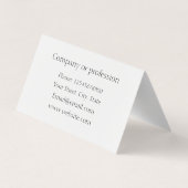 hart Roos Gold Glitter Visitekaartje (Achterkant)