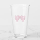 Hart roze glas (Achterkant)