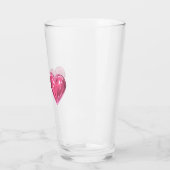 Hart roze glas (Links)