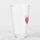 Hart roze glas (Rechts)