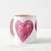 Hart roze mok (Voorkant links)