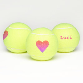 Hart Roze Paarse Rode Monogram Tennisbal Tennisballen