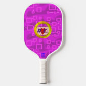 Hart Roze Tint Squares Pickleball Paddle (Voorkant)