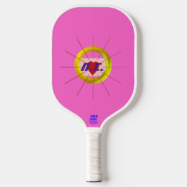 Hart Roze Vierkantjes Pickleball Paddle
