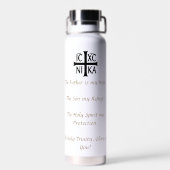 Hart Rozenkrans Waterfles (Achterkant)