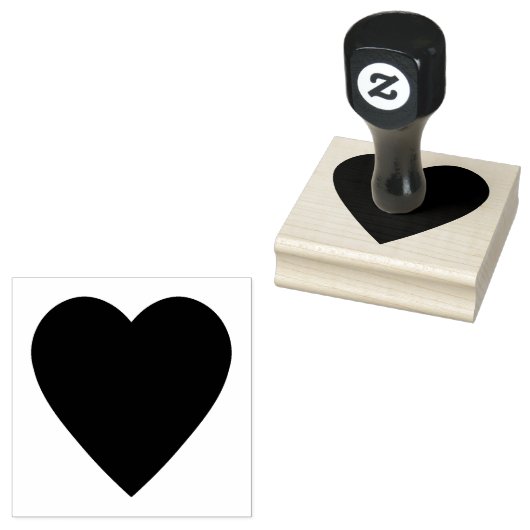Hart Rubberstempel (Gestempeld)