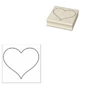 hart rubberstempel (Gestempeld)