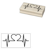 hart rubberstempel (Gestempeld)