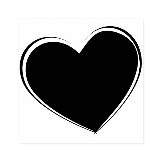 hart rubberstempel (Afrduk)