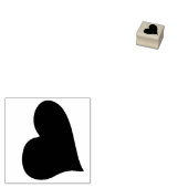 hart rubberstempel (Gestempeld)