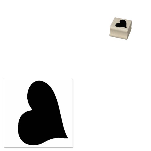 hart rubberstempel (Gestempeld)