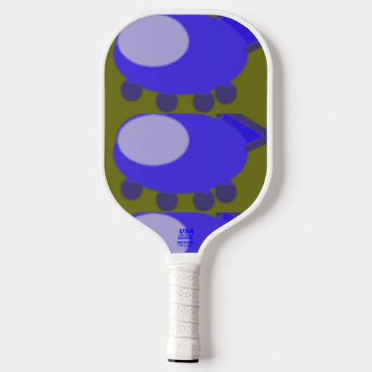 Hart Ruimteschip Modern Pickleball Paddle (Achterkant)
