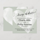 Hart Sage Groen Uitgestelde Huwelijksverandering v (Voorkant / Achterkant)