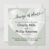 Hart Sage Groen Uitgestelde Huwelijksverandering v (Voorkant)