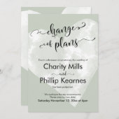 Hart Sage Groen Uitgestelde Huwelijksverandering v (Voorkant / Achterkant)