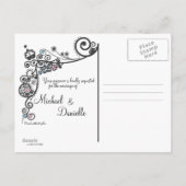 Hart Save the Date Briefkaart (Achterkant)
