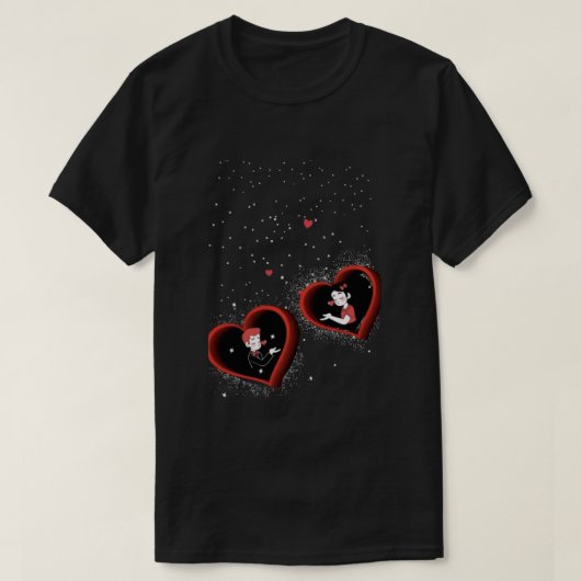 Hart schattig t-shirt (Design voorkant)