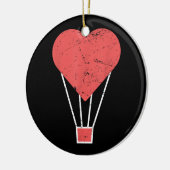 Hart Schattige Heet Luchtballon Keramisch Ornament (Links)