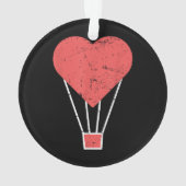 Hart Schattigee heteluchtballon Ornament (achterkant)