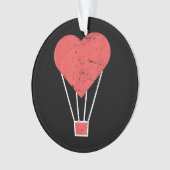 Hart Schattigee heteluchtballon Ornament (voorkant)