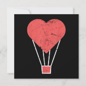 Hart Schattigee heteluchtballon Save The Date (Achterkant)