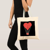 Hart Schattigee heteluchtballon Tote Bag (Voorkant (product))