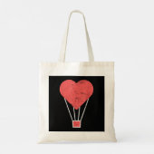 Hart Schattigee heteluchtballon Tote Bag (Achterkant)