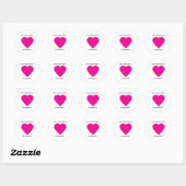 Hart Schattigee Liefde Sticker (Vel)