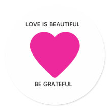 Hart Schattigee Liefde Sticker