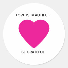 Hart Schattigee Liefde Sticker