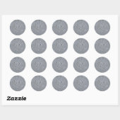 Hart (schelpen) ronde sticker (Vel)