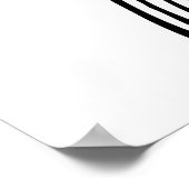 Hart schets quadriptych kunstprints Scandinavisch Poster (Hoek)