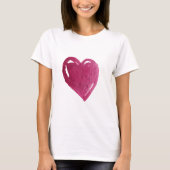 Hart Schilderen Vrouwen Basic T-shirt (Voorkant)