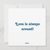 Hart Schildpad Liefde is altijd aanwezig Feestdagenkaart (Achterkant)