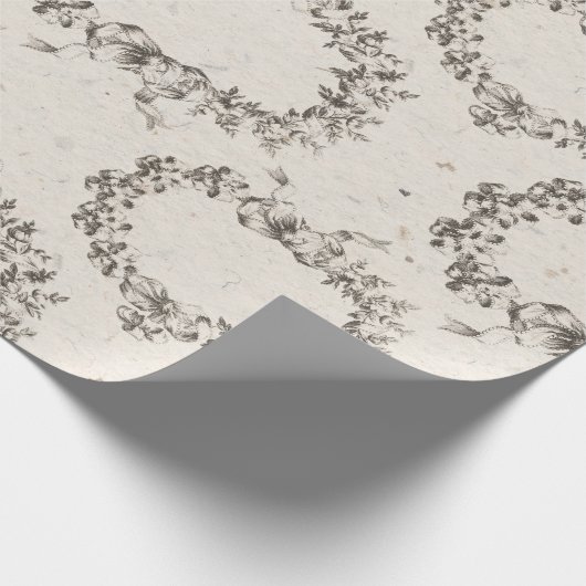 Hart, schuurpapier/omlooppapier cadeaupapier (Hoek)