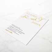 Hart Script bruiloft uitnodiging (Gedraaid)