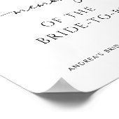 Hart Script Deel een Vrijgezellenfeest van het geh Poster (Hoek)